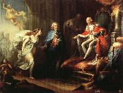Jose Aparicio Inglada Godoy Presenting Peace to Charles IV oil painting